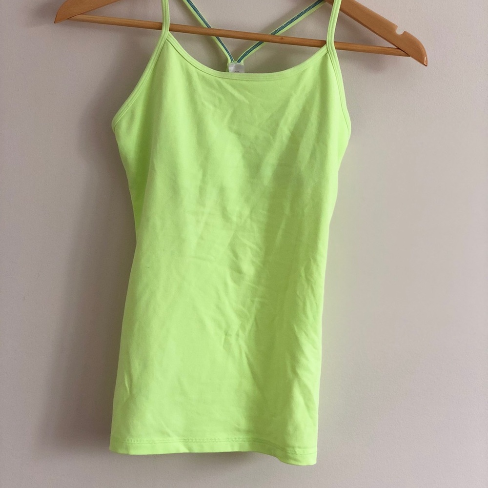 IVIVVA By Lululemon Neon Green/Yellow Tumblin Tank